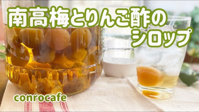 梅しごと2025 LEEレシピを参考にりんご酢を使った梅シロップ作り藤井恵さんレシピLEE