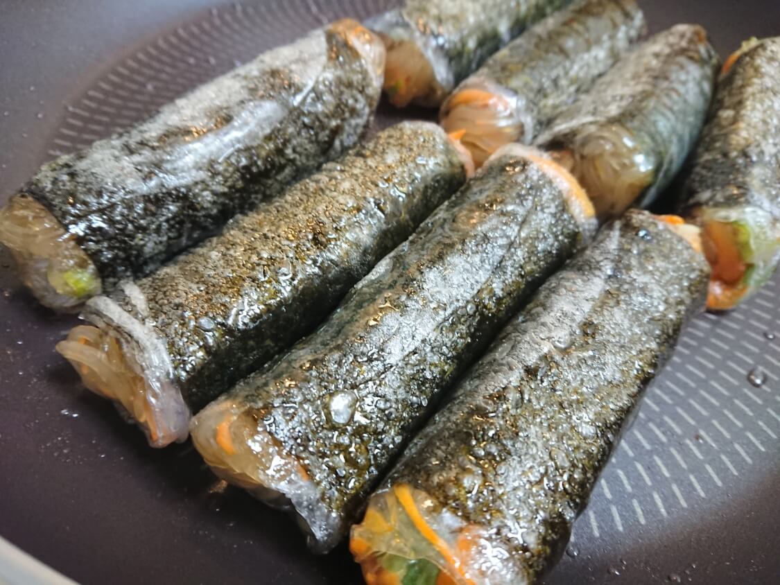 お弁当の人気おかず！海苔巻き唐揚げのレシピ