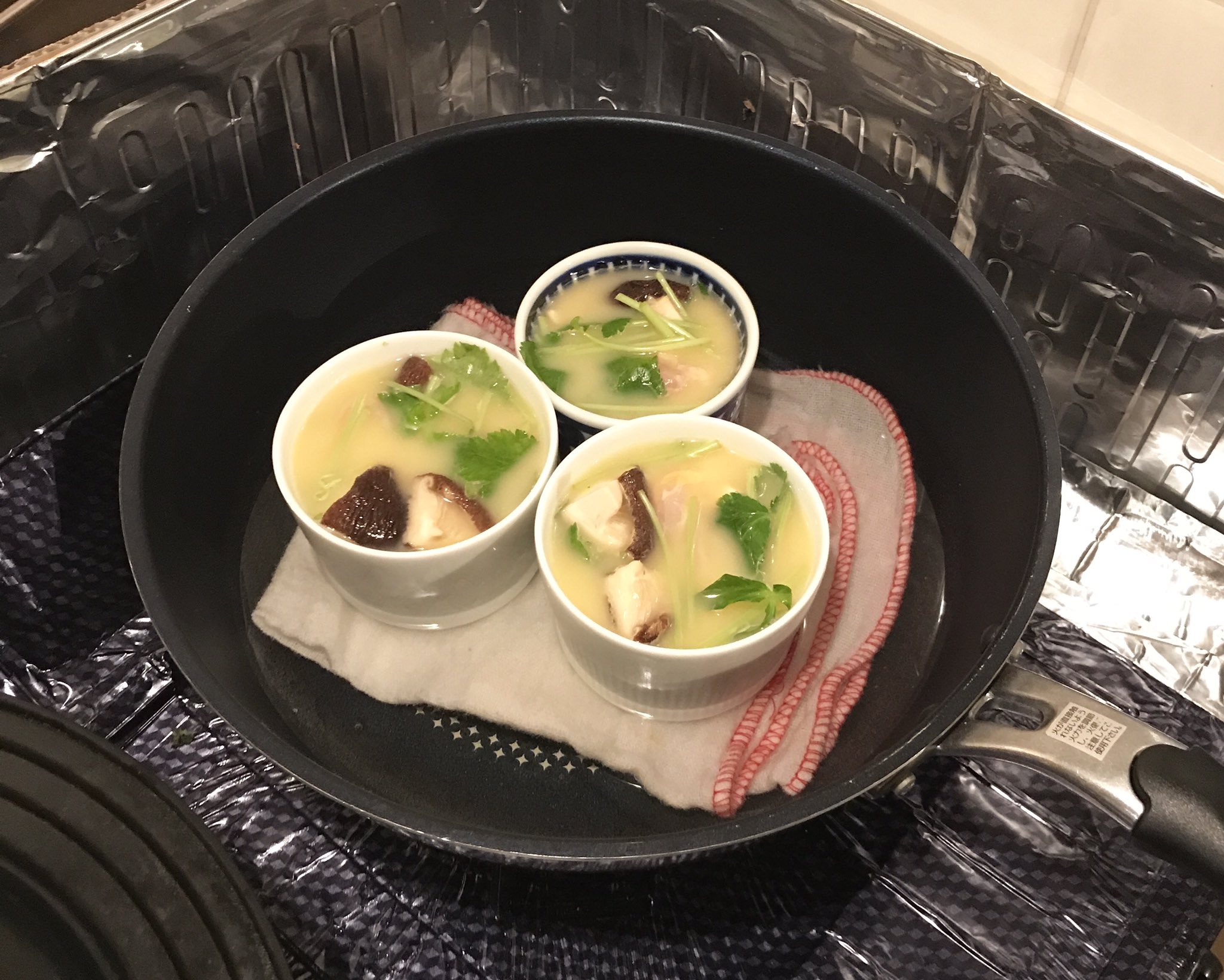 失敗なし!!簡単なのに本格的!! フライパン1つで作るふるふる茶碗蒸し レシピ ※追記あり＊ずずキッチン♪毎日晴れ＊