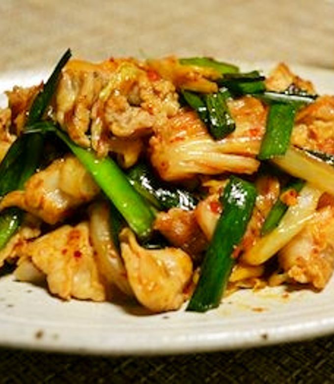 豚バラと豆もやしのキムチ炒め