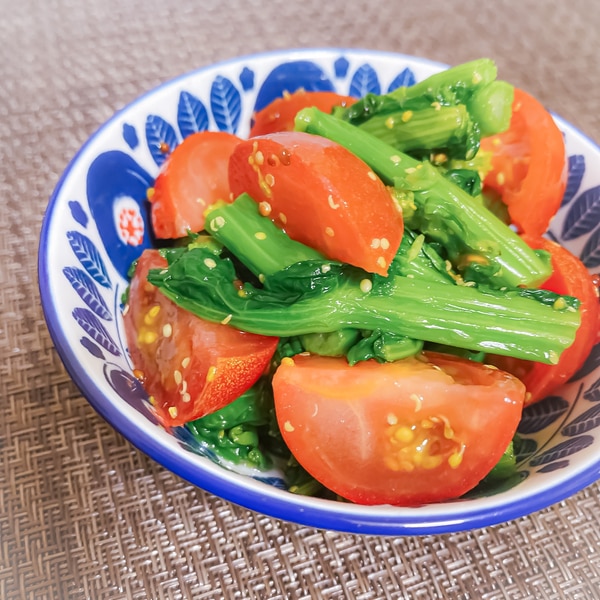 5分で完成！切って和えるだけで簡単に作れる「菜の花のハニーマスタードサラダ」おうちごはん