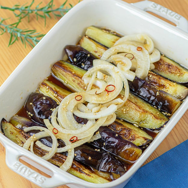 さっぱり美味しい＊揚げナスの南蛮漬け