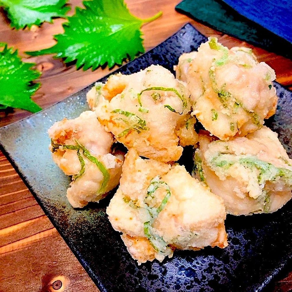 鶏むね肉の大葉チーズサンドフライ無農薬・有機野菜・無添加食材レシピ