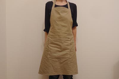 無料レシピ ポケット付き 大人のロング丈エプロンの作り方 – cocca