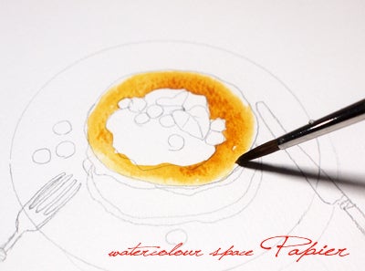 簡単可愛い ホットケーキに絵を描く方法