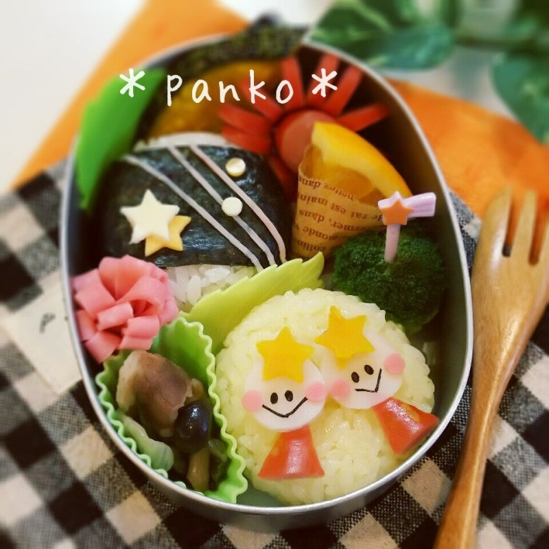 キャラ弁＊七夕に♪織姫さまと彦星さまのお弁当
