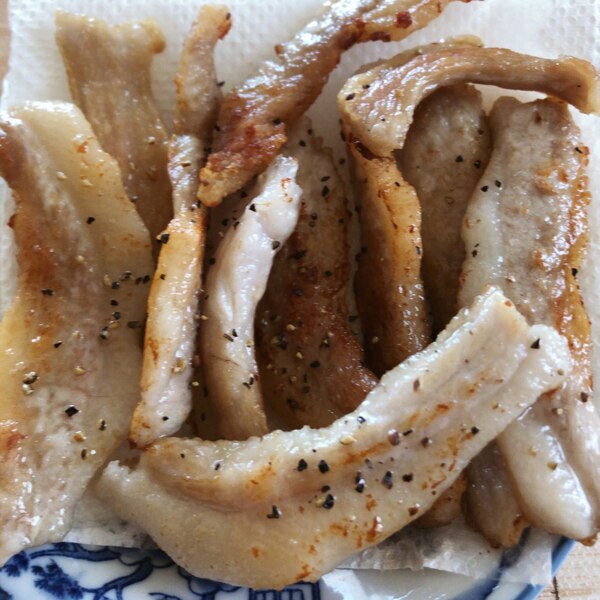 末伏にぴったり、豚トロ味噌焼き！ 焦げ付かないように焼き方