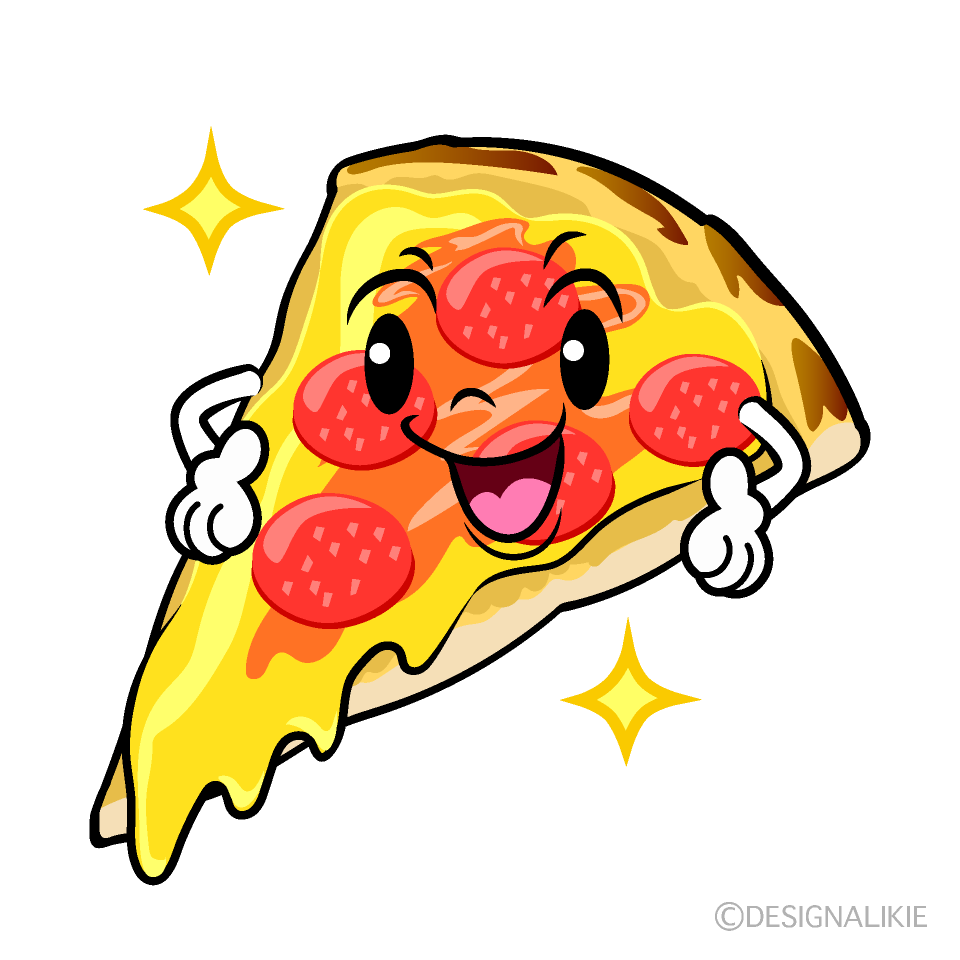 ピザのシンプルで可愛いイラストイラスト - No: 24781246無料イラスト・フリー素材なら「イラストAC」