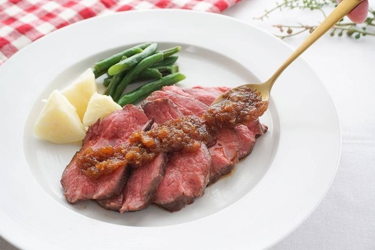 肉汁利用のローストビーフソース