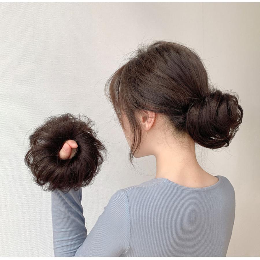 シュシュだけで作る時短お団子ヘア❣️どの作り方も同じ方法だけどお団子を作る位置が違うだけで雰囲気がガラッと変わるよ💕, あなたはどの位置が好き⁇