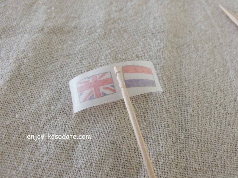 お子様ランチ旗作り方TikTok