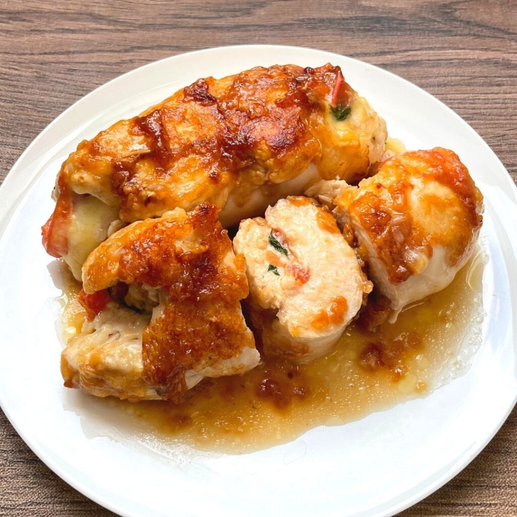 レンジで明太チキンロール❤