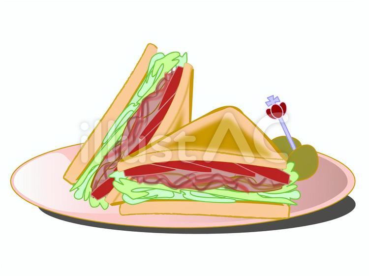 野菜サンドイッチ パン イラスト グルメ サンドイッチパン イラストサンドイッチイラスト画像とPSDフリー素材透過の無料ダウンロード - Pngtree
