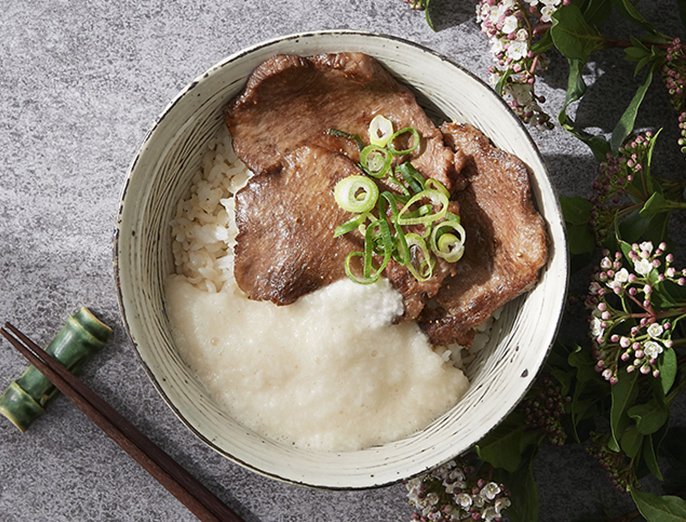 麦とろ牛タン定食 - おすすめレシピダイエー食の情報