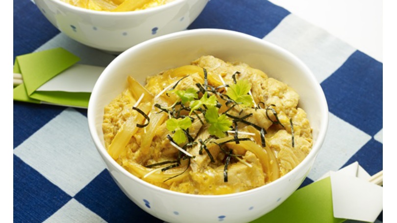 白だし親子丼☆学食スタイル★減塩志向