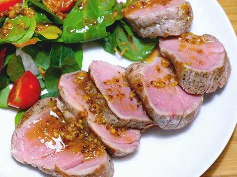 ローストポークのバルサミコソース│「健康な食」をデザインする ビオサポレシピ