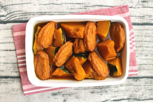 常備菜 カボチャとミックスビーンズの豆乳煮 サラダよりヘルシー！医師が教える♫忙しい人のための！一品で栄養バランスが取れるレシピ