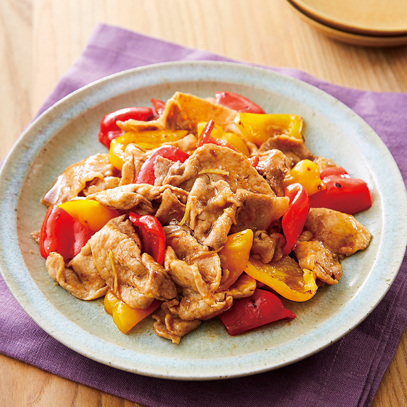 豚肉となすのしそみそ炒め