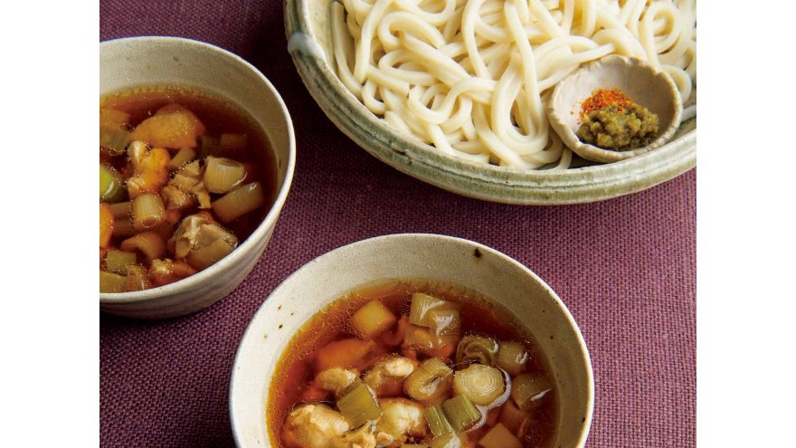 ねぎごま温玉つゆのざるうどん