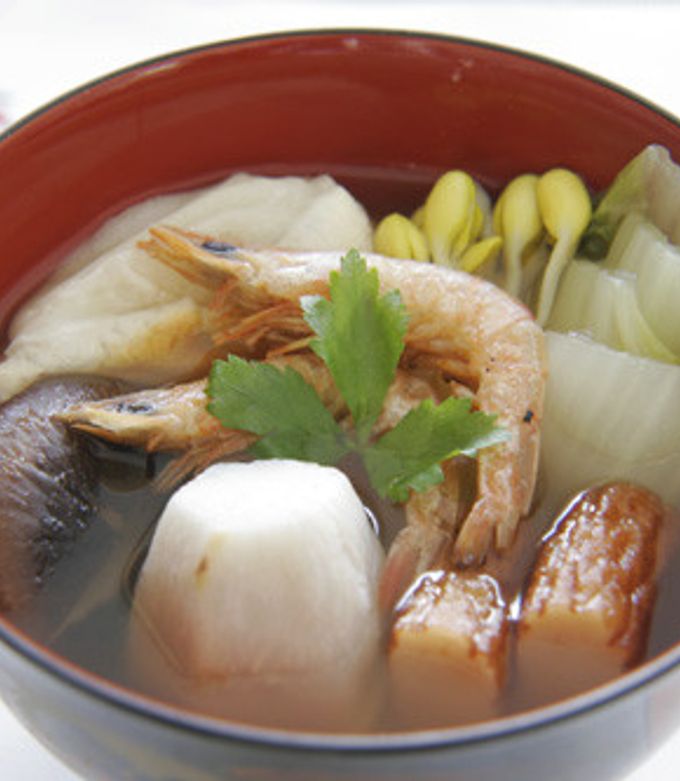 あごだしで九州のお雑煮