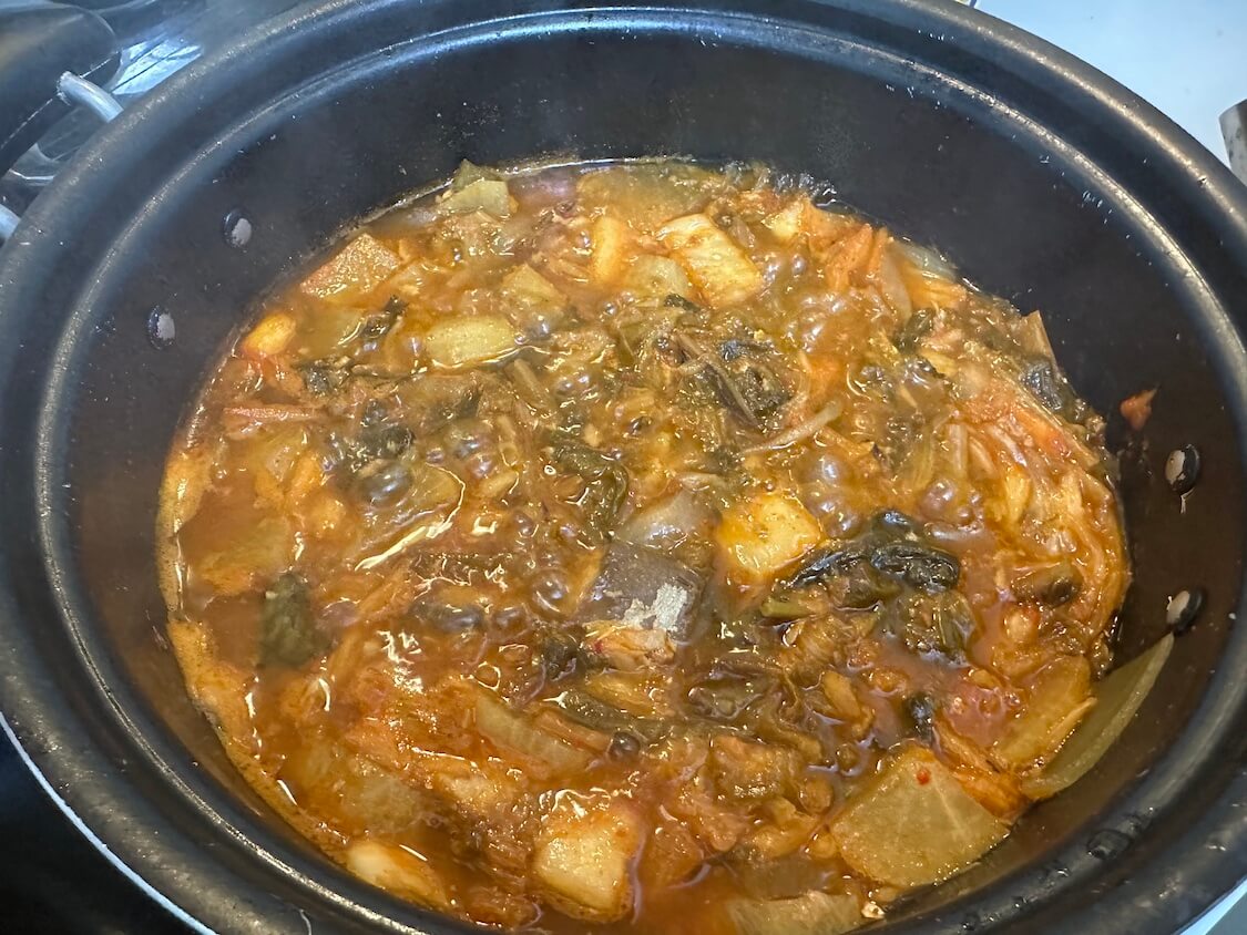 減塩豆板醤で作る！スンドゥブチゲ♪