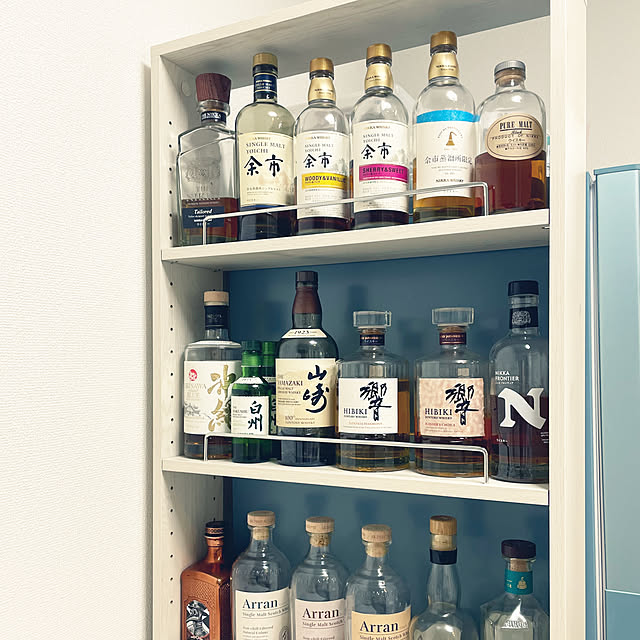 ウィスキーのおしゃれなアレンジ・飾り方のインテリア実例RoomClip ルームクリップ