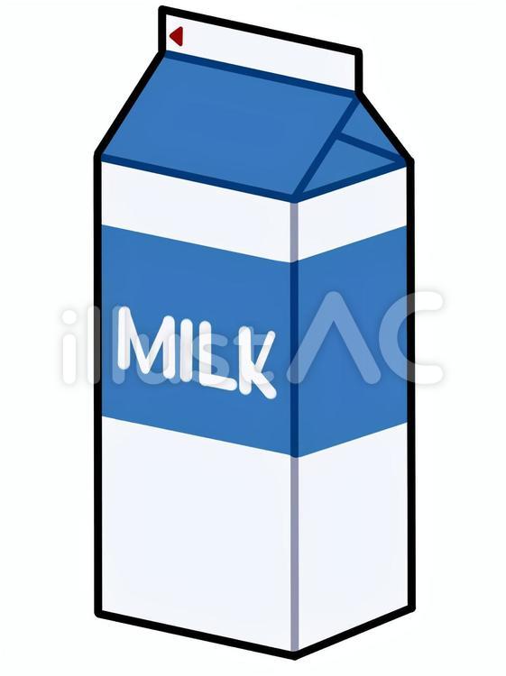 パックの牛乳のフリーイラストフリーイラスト・クラシック フリクラ