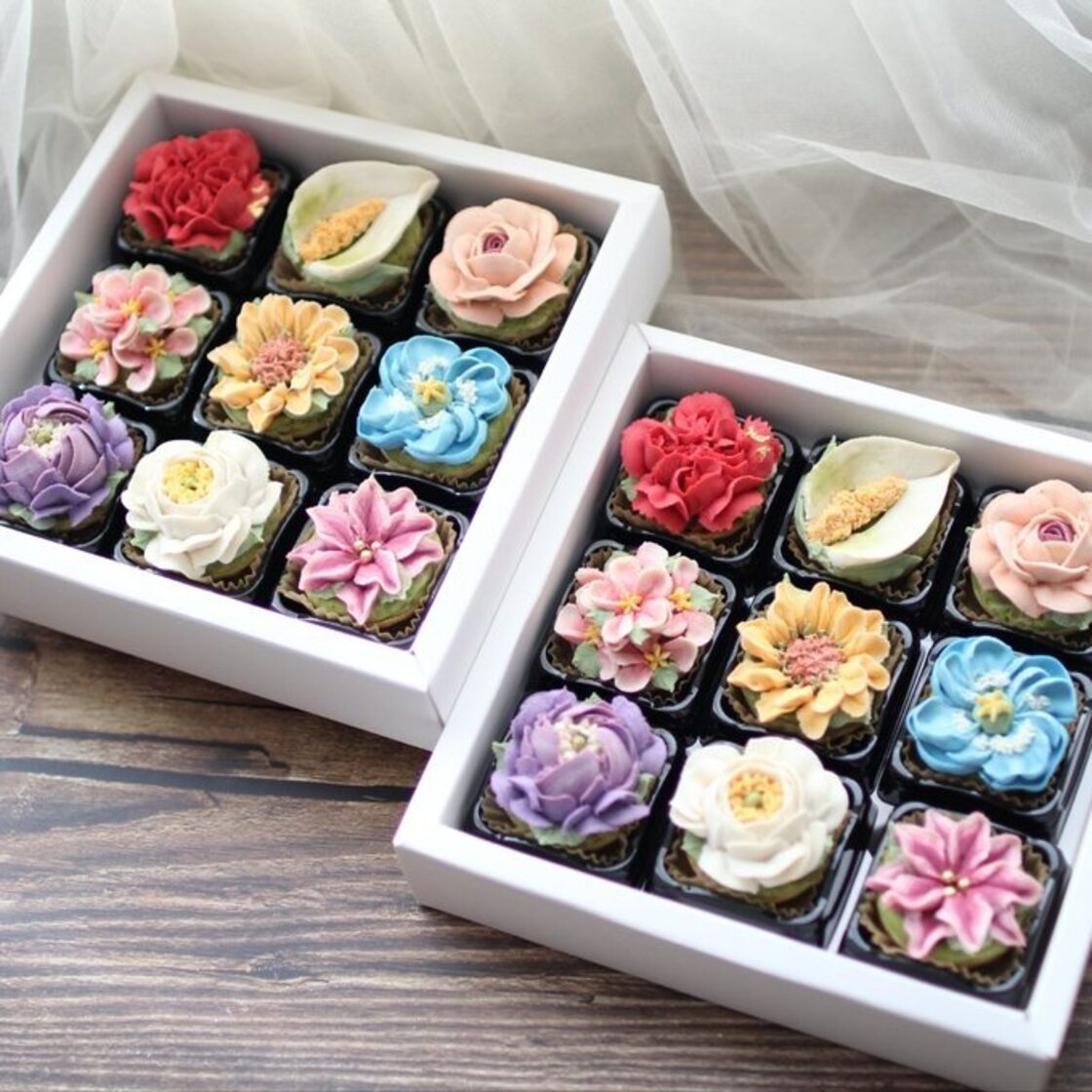 Creema限定』椿のあんフラワークッキー。紅白の椿のお花。食べられる花。身体に優しいあんフラワークッキー！ クッキー ちゃちゃねね 通販11117893Creema クリーマ