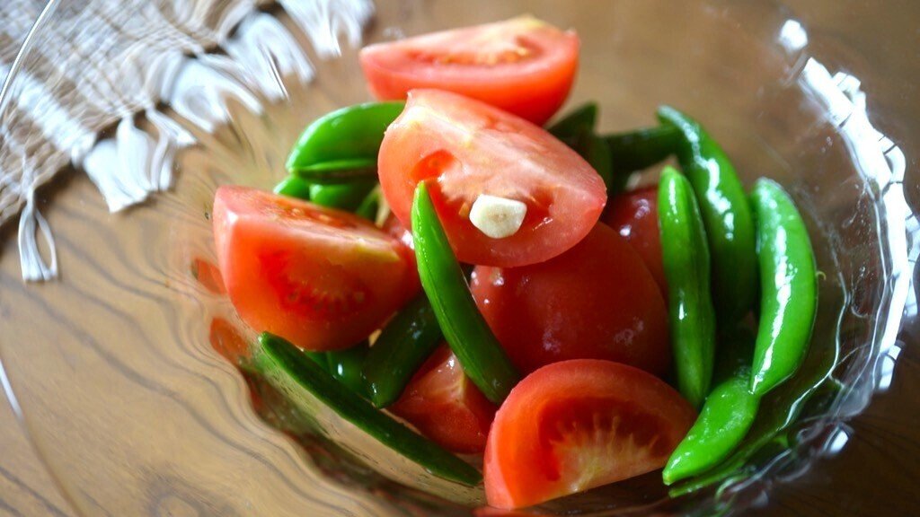 やっぱ タモリさんすごい！ 「ミニトマトとスナップえんどうのサラダ」いくつあっても足りない「ミニトマトの究極の食べ方」騙されたと思って試して