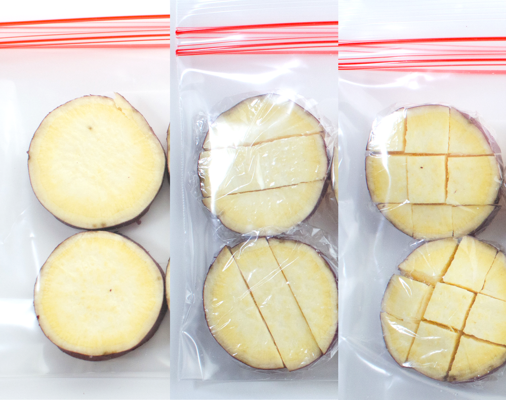 輪切りにしたサツマイモをレンジで蒸す方法。正しいワット数＆時間を解説 - Fily