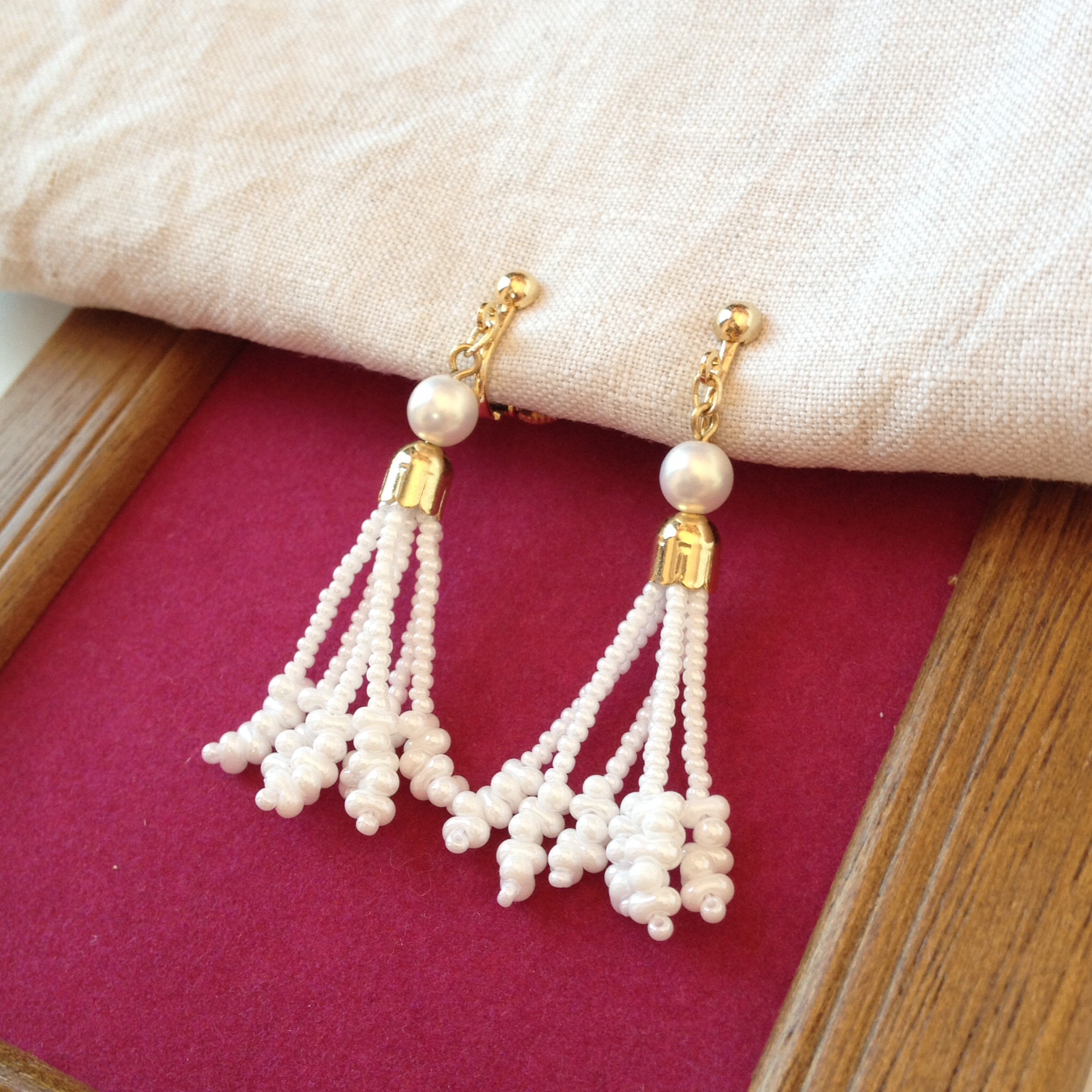 耳元には、私の一点物を＊｢手作りピアス・手作りイヤリング」をつくってみようキナリノ