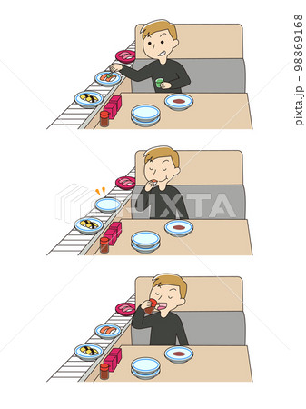 回転寿司 レーンイラスト無料イラスト・フリー素材なら「イラストAC」