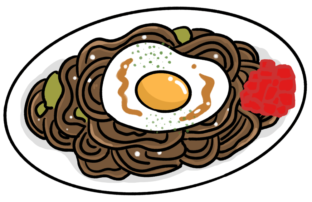 フリーイラスト6種類のソース焼きそばのセットでアハ体験GAHAG著作権フリー写真・イラスト素材集 - GAHAG著作権フリー写真・ イラスト素材集