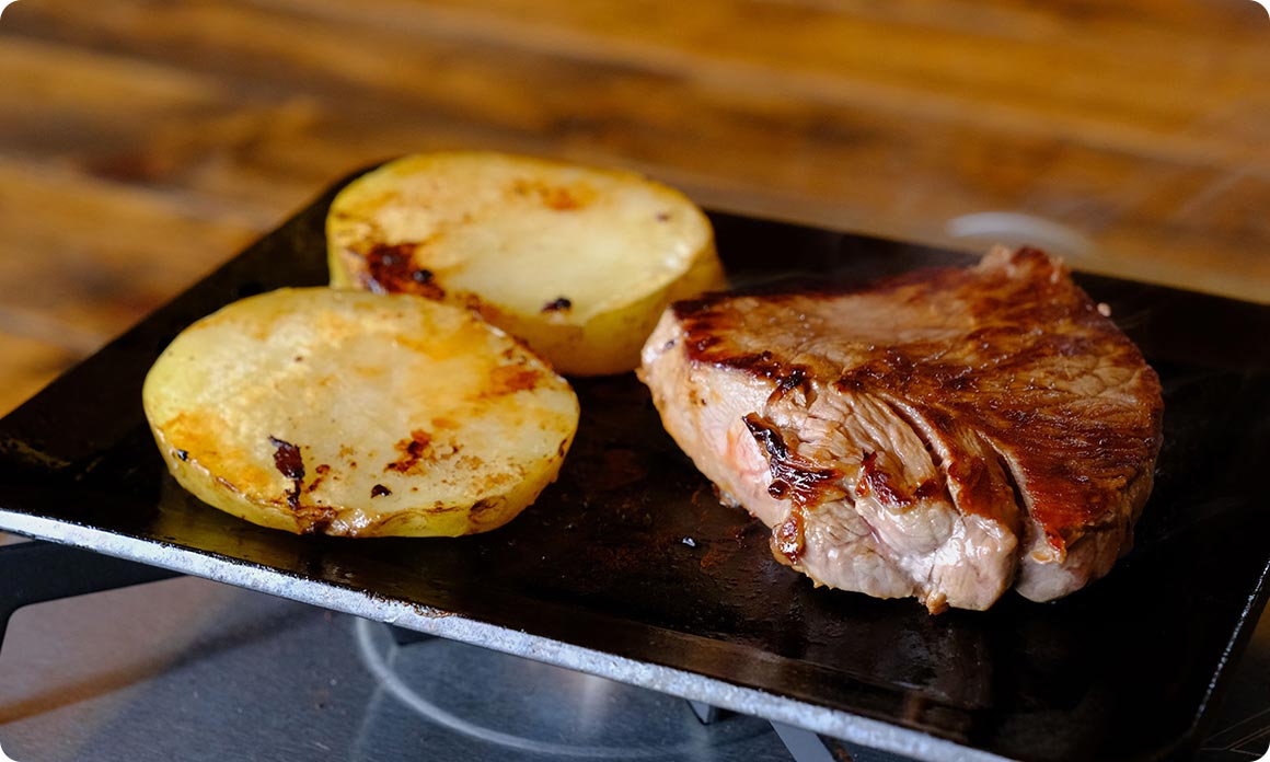 サーフ&ターフな鉄板焼きヤオコーレシピ by Cooking Support