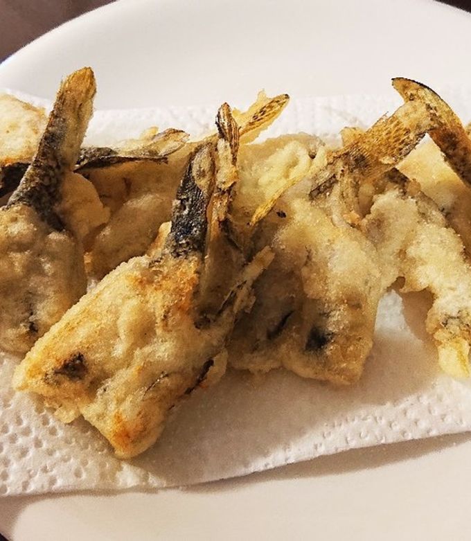 サクサクで超美味しい♪釣りたてのハゼの天ぷらを食す♪あおむしの釣行記４