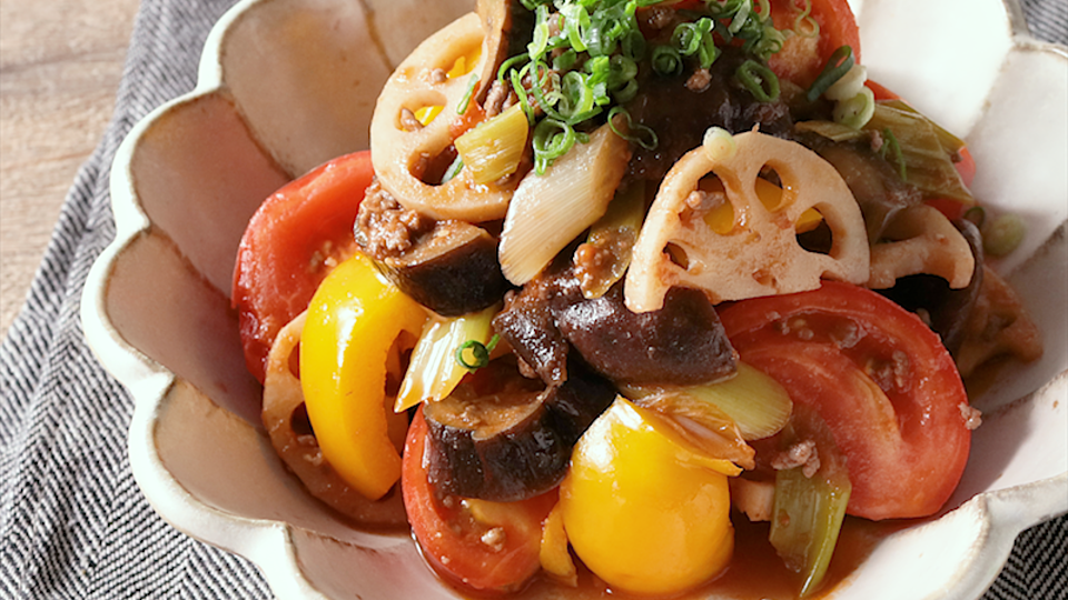 夏野菜の揚げびたしのレシピ 作り方：白ごはん.com