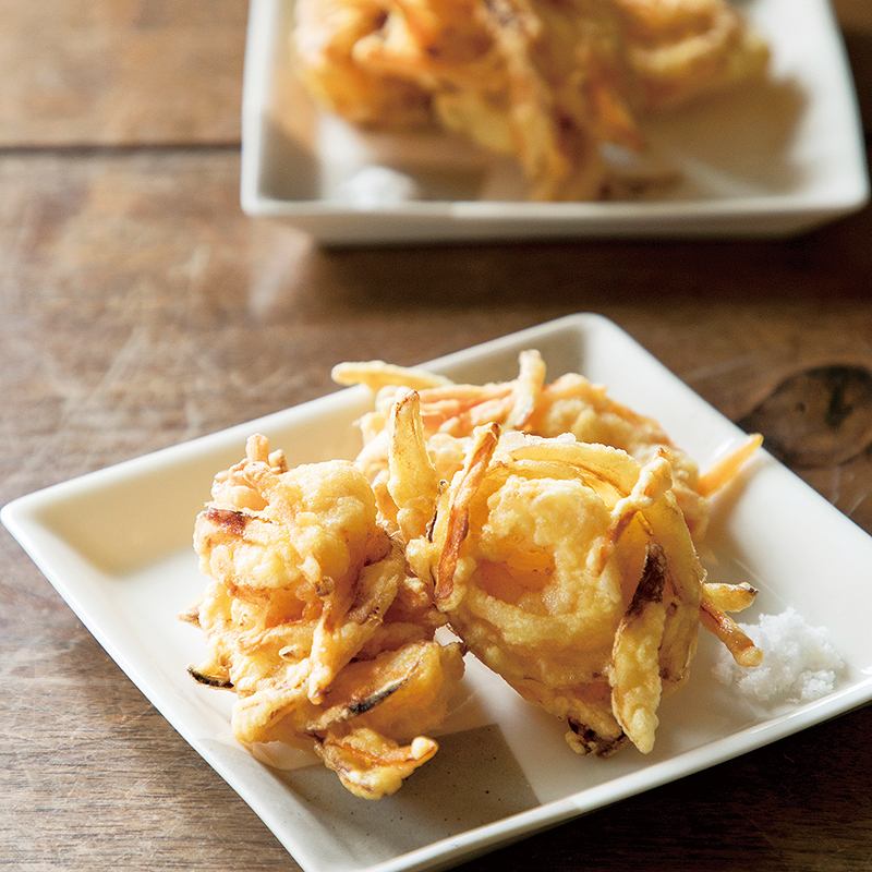 揚げない!!焼きかき揚げ じゃが芋とじゃことごま、豆苗とサクラエビおすすめレシピ昭和産業株式会社