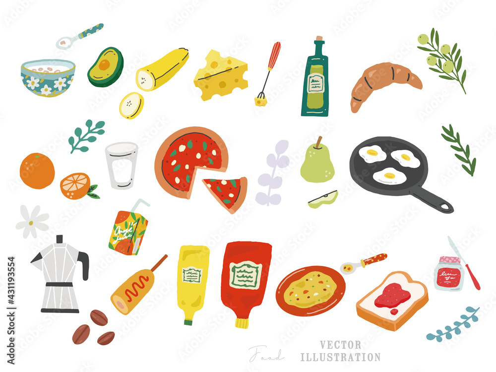 ピザトーストの無料イラストイラストセンタ