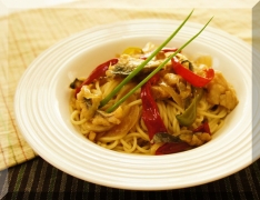 しば漬とタコの冷製パスタこだわりのレシピOH!!!～発酵、健康、食の魔法!!!～