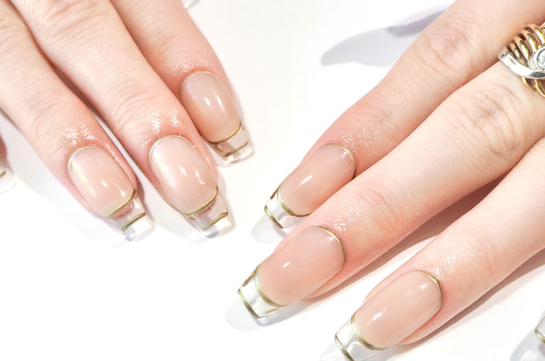 ほぼノーカット 雑談しながら夏のクリアフレンチをアートしてくよ☺️✨