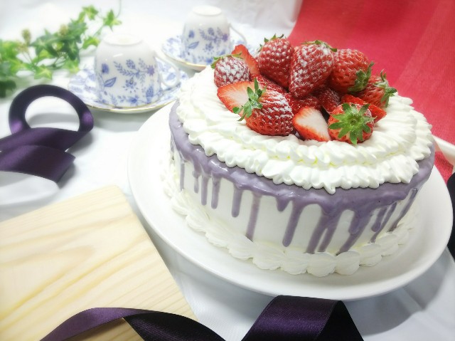 紫芋のモンブランケーキ