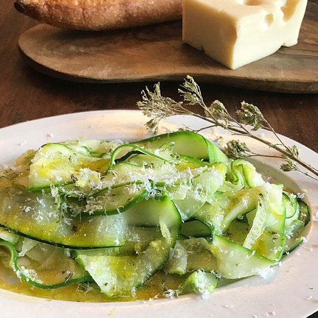 ズッキーニの好きな食べ方！簡単カルパッチョ食育のススメ～管理栄養士の料理で彩るおいしい毎日♪