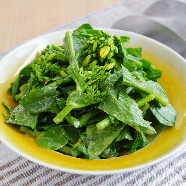 菜の花とハッサクのマスタードサラダ薬膳料理家 阪口珠未の漢方キッチン