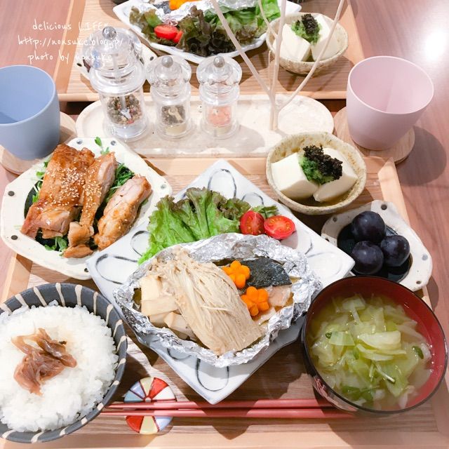 レシピ・献立 鮭と野菜の味噌バターホイル焼きのレシピと献立 : のんすけのおいしいくらし