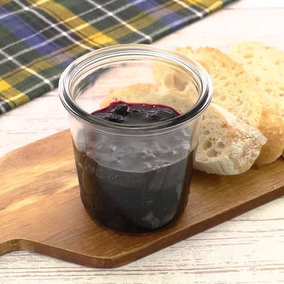 ブルーベリーで手作りジャム