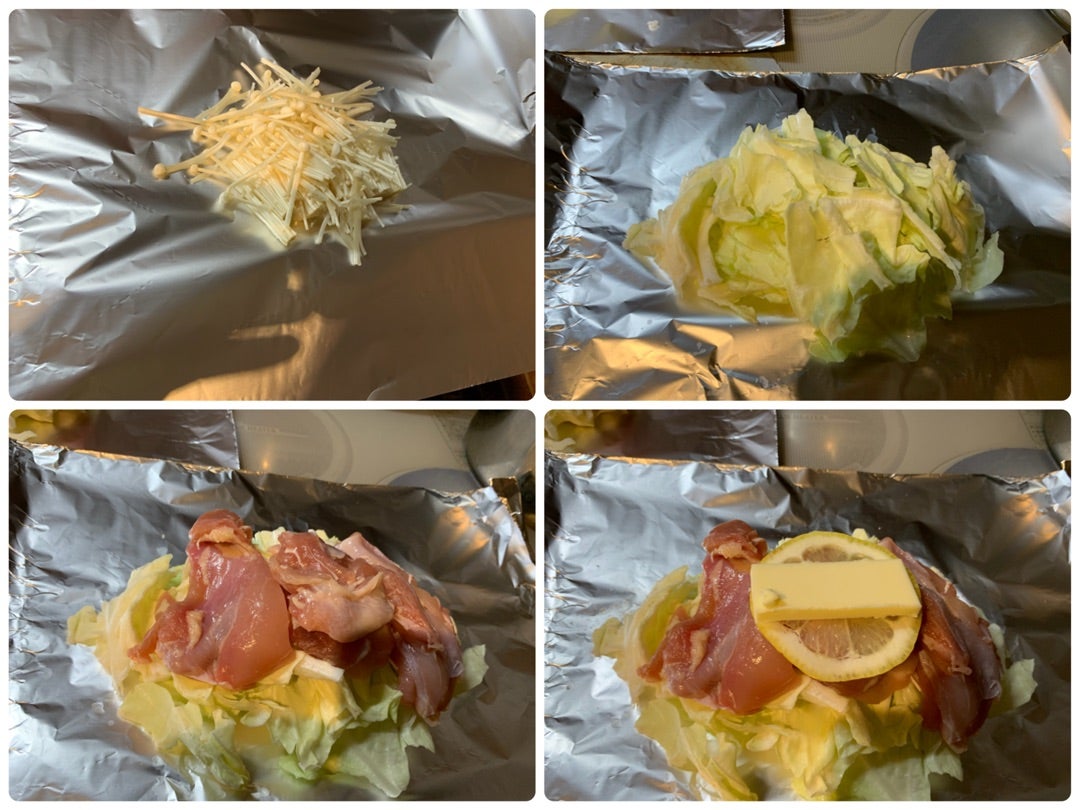 鳥もも肉のアルミホイル焼き