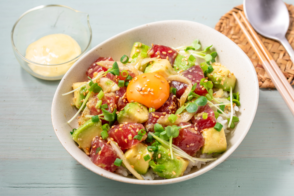 まぐろのオリーブオイルたたき丼Olive Oil Life オリーブオイルライフ