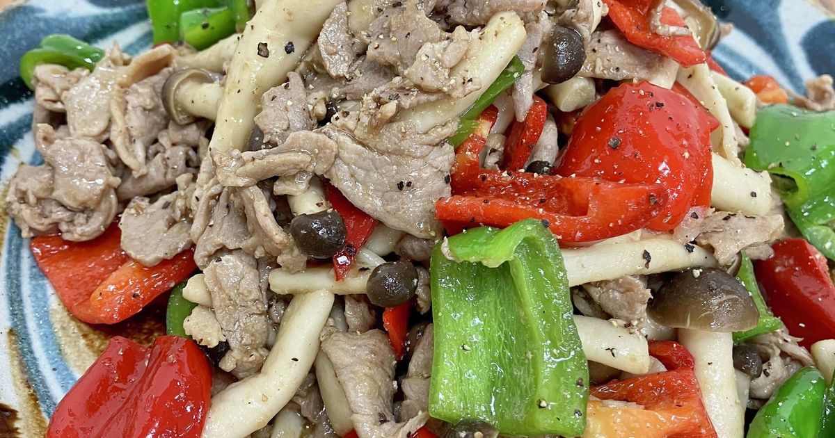 焼き肉のタレで 豚肉と卵の炒めもの