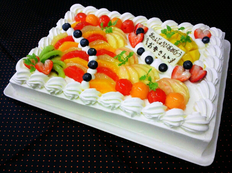 牛乳パックでスクエアケーキ・その２・レシピちょっとの工夫でかわいいケーキ