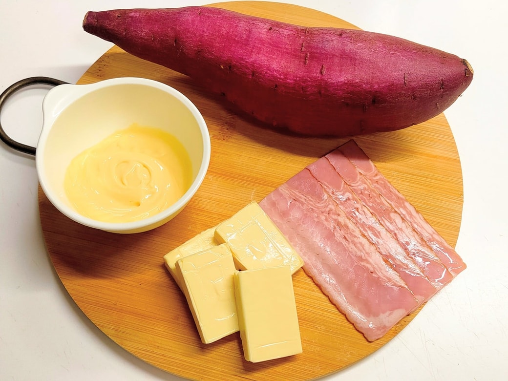 さつまいもとクリームチーズのサラダ